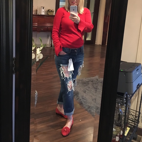 Distressed Capri pants 109% cotton - Picture 4 of 7